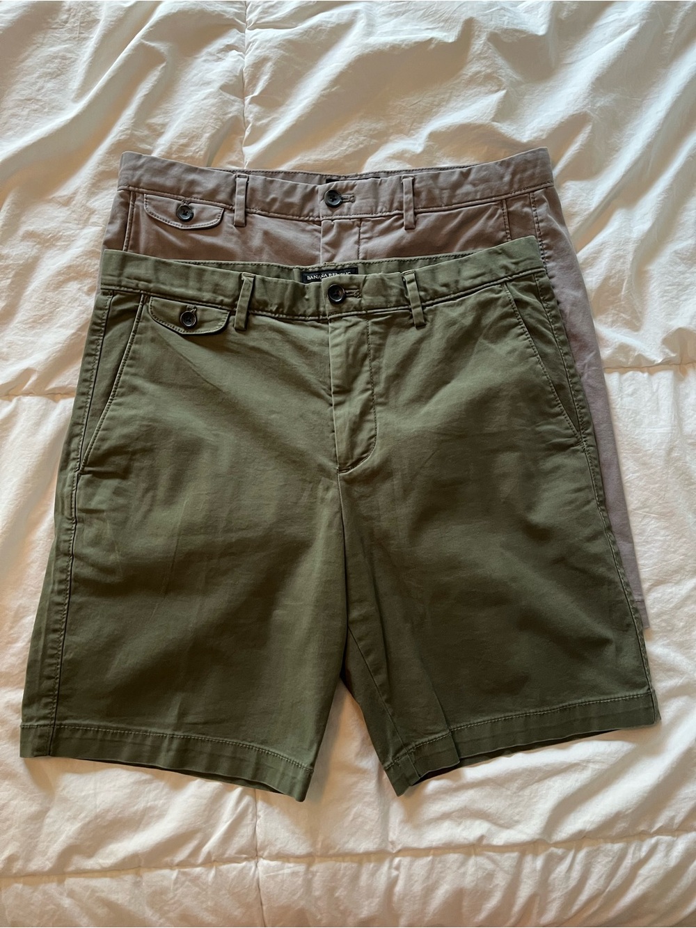 Two pairs of Men's Banana Republic Chino Shorts